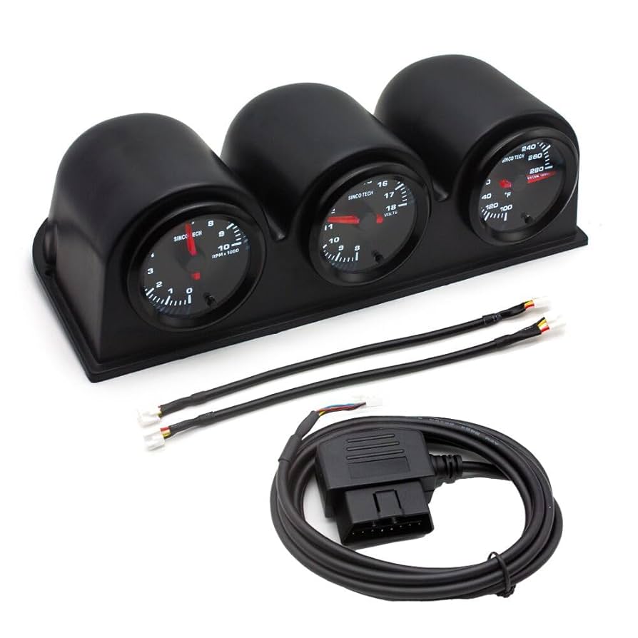 Amazon.com: SINCO TECH OBDII 52MM 7 Color Backlight Gauge